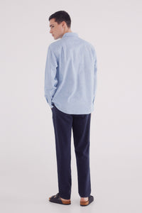 Slim fit linen chino pants