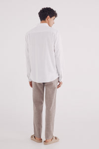 Slim fit linen chino pants