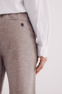 Slim fit linen chino pants
