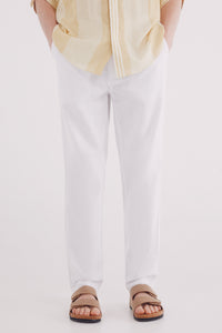 Slim fit linen chino pants