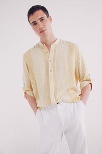 Slim fit linen chino pants