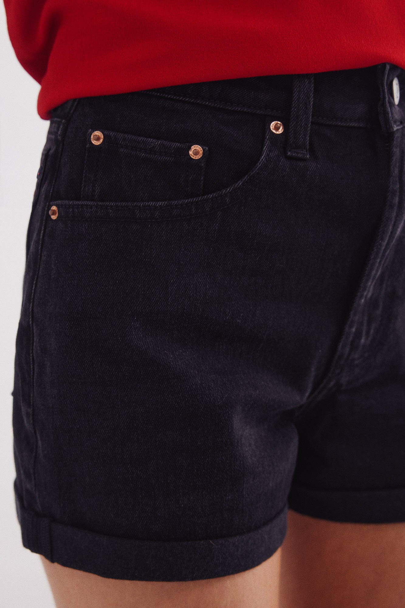Mom denim shorts