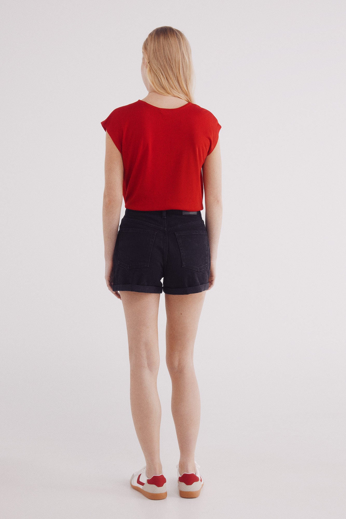 Mom denim shorts