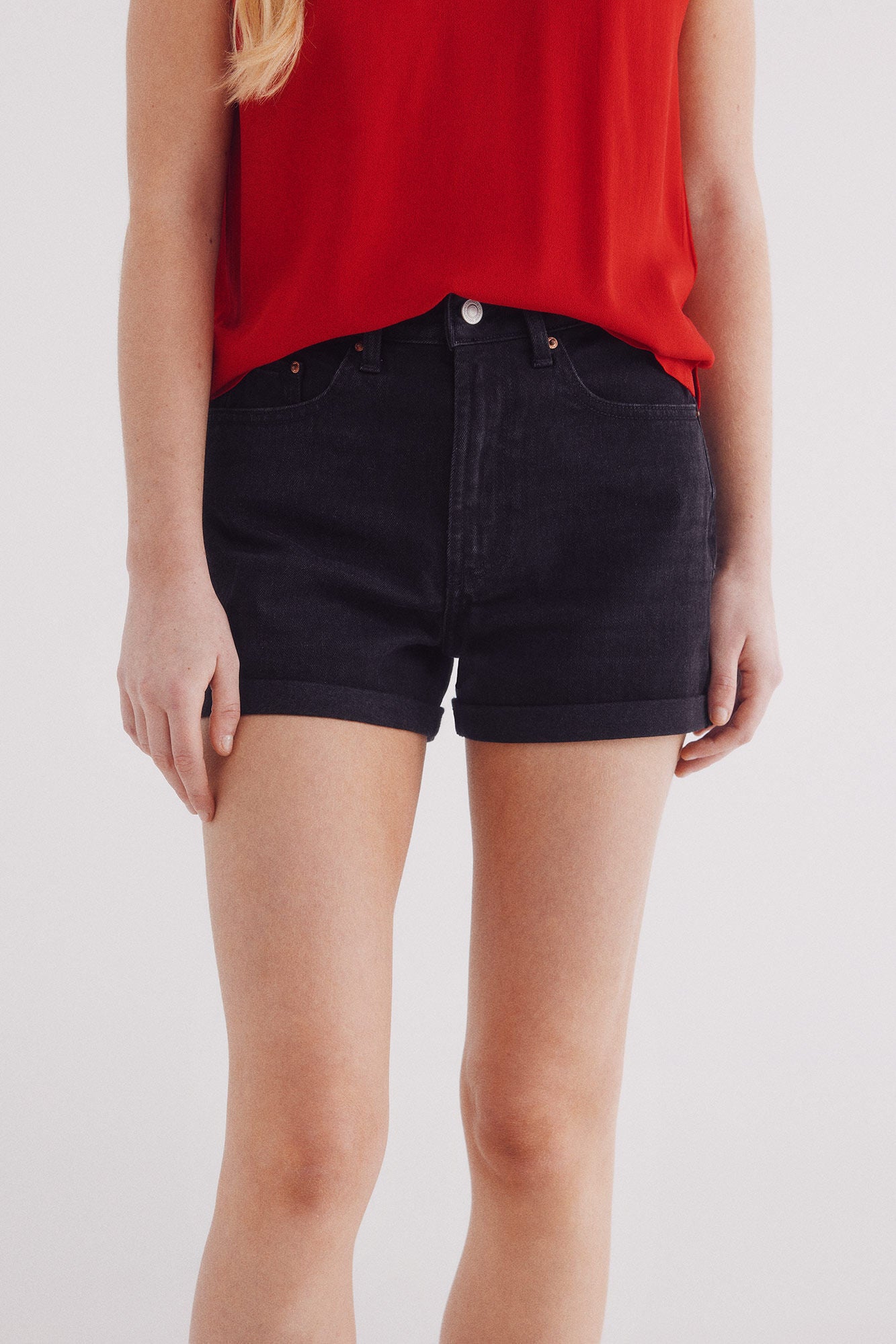 Mom denim shorts