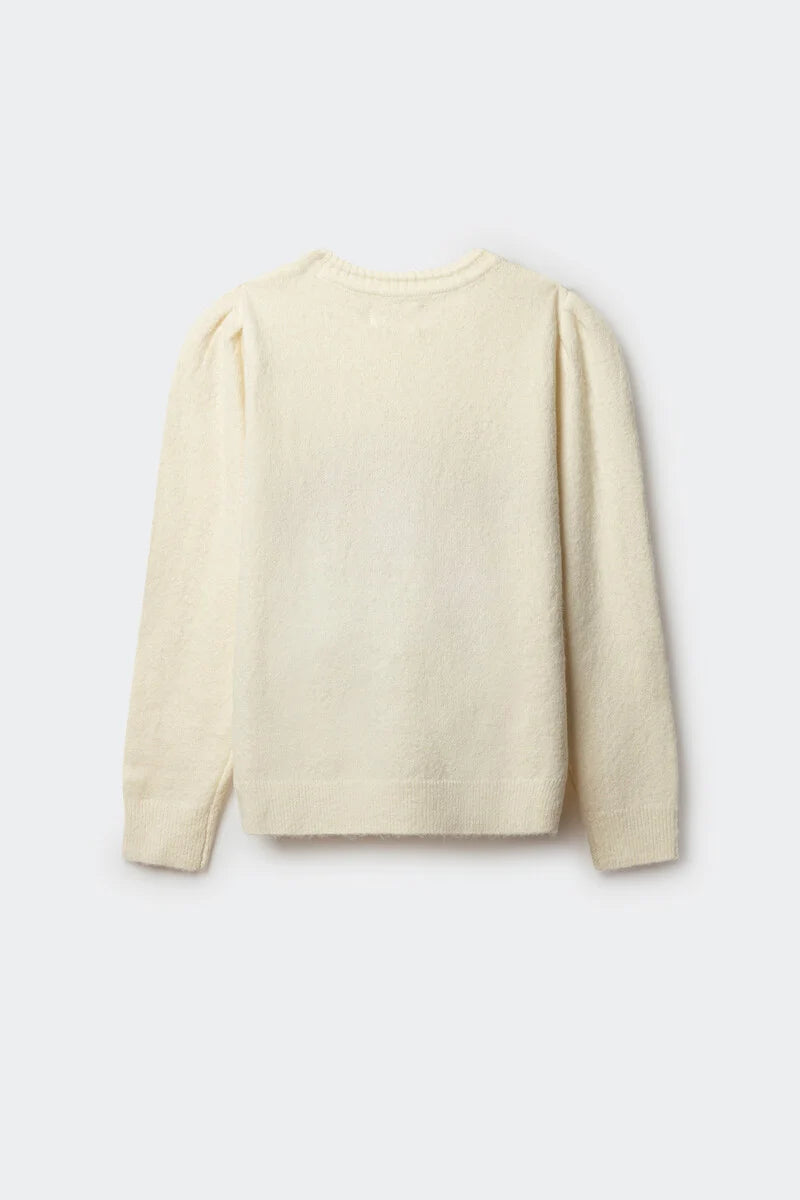 Girl's bow or tie sweater