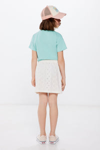 Girls' Swiss embroidery skirt