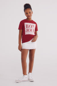 Embroidered skirt for girls