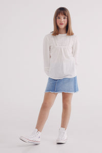 Girl's denim skirt