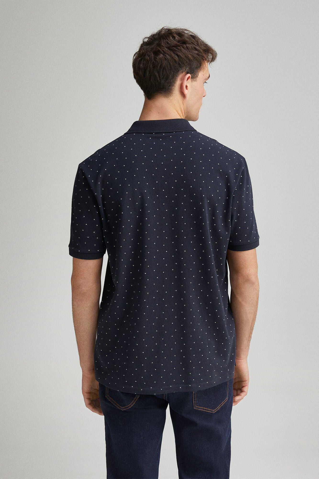 Regular fit all-over print polo