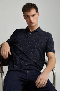 Regular fit all-over print polo