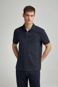 Regular fit all-over print polo