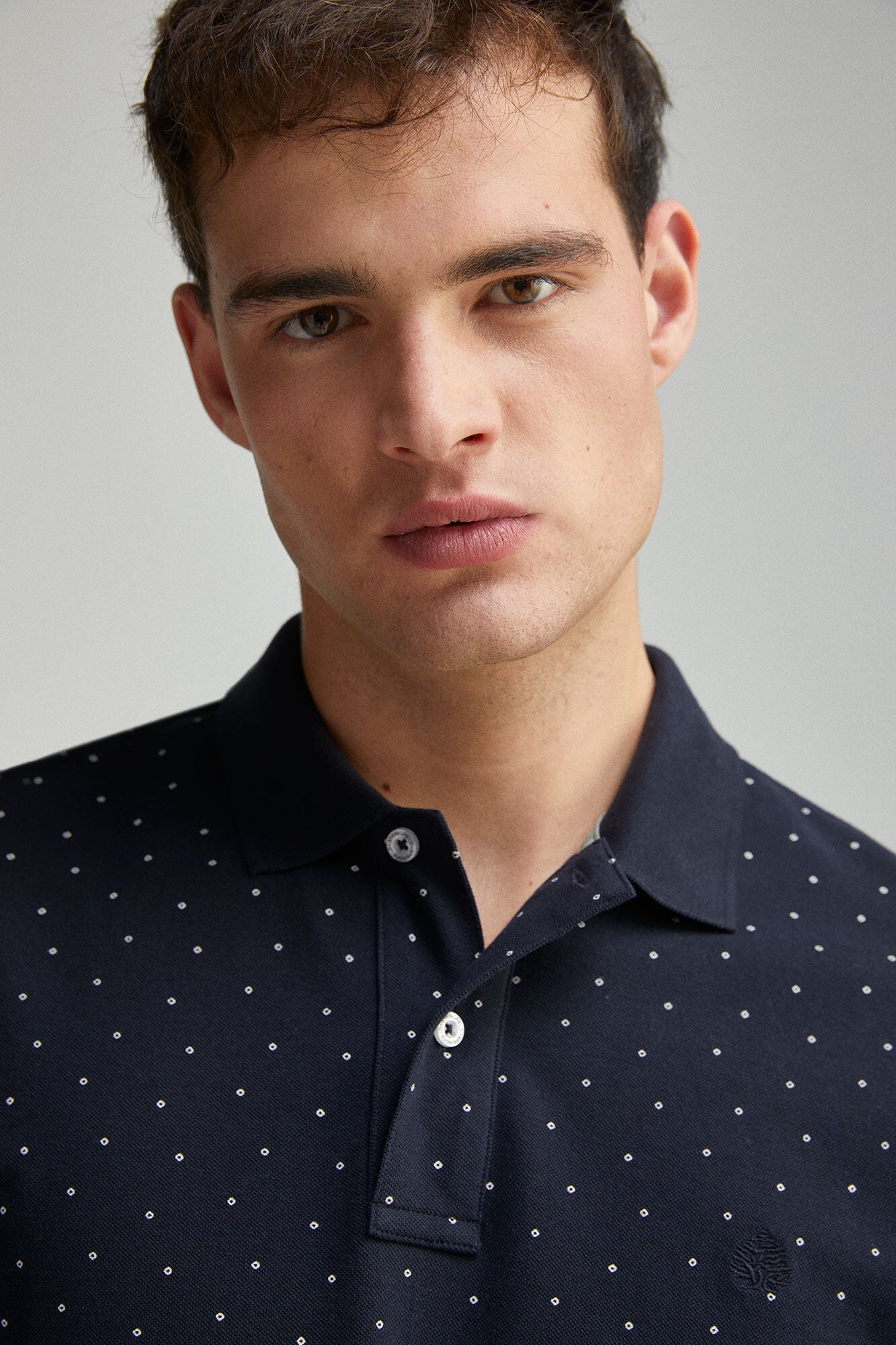 Regular fit all-over print polo