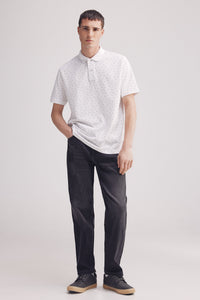 Regular fit all-over print polo