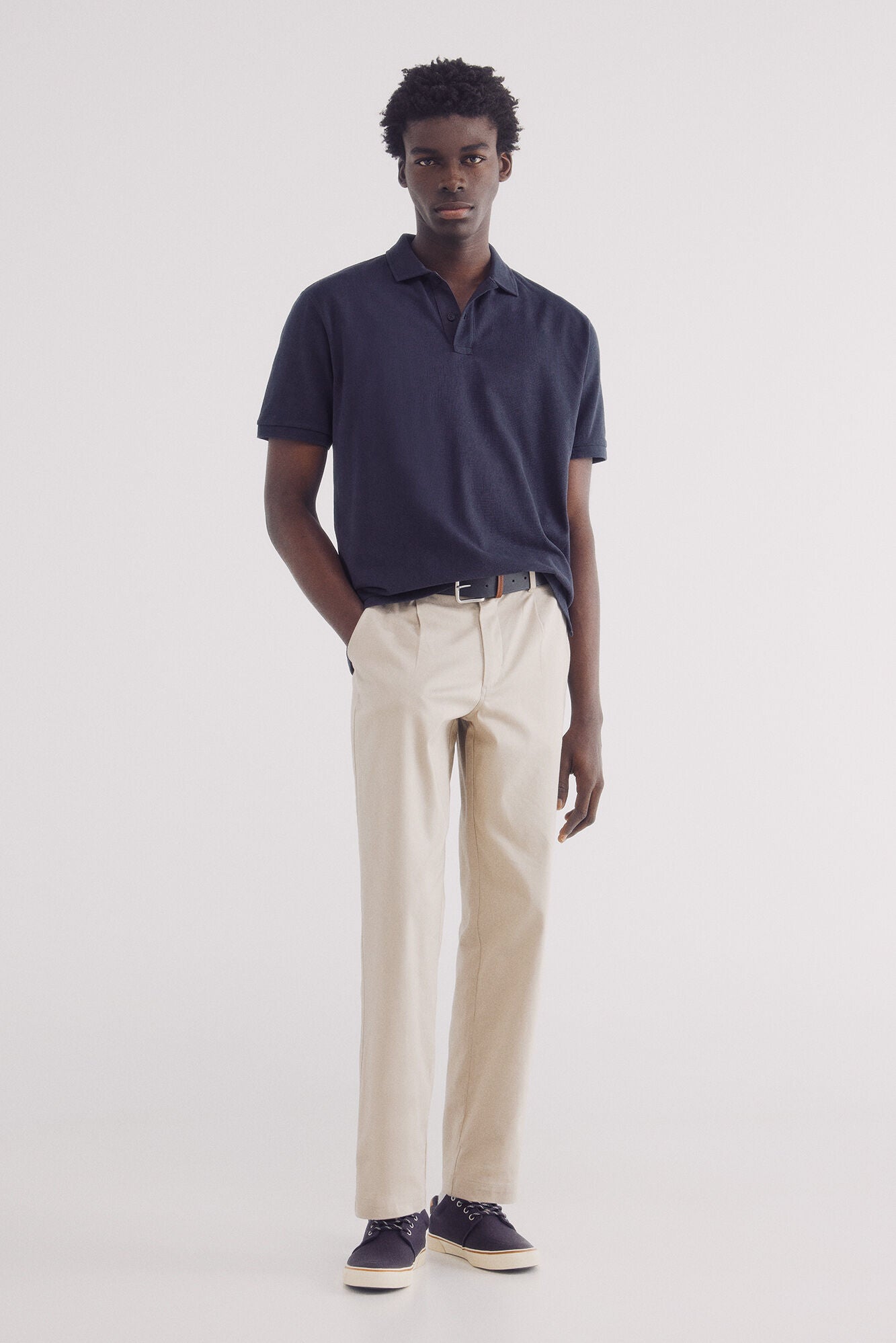 Regular fit structured polo