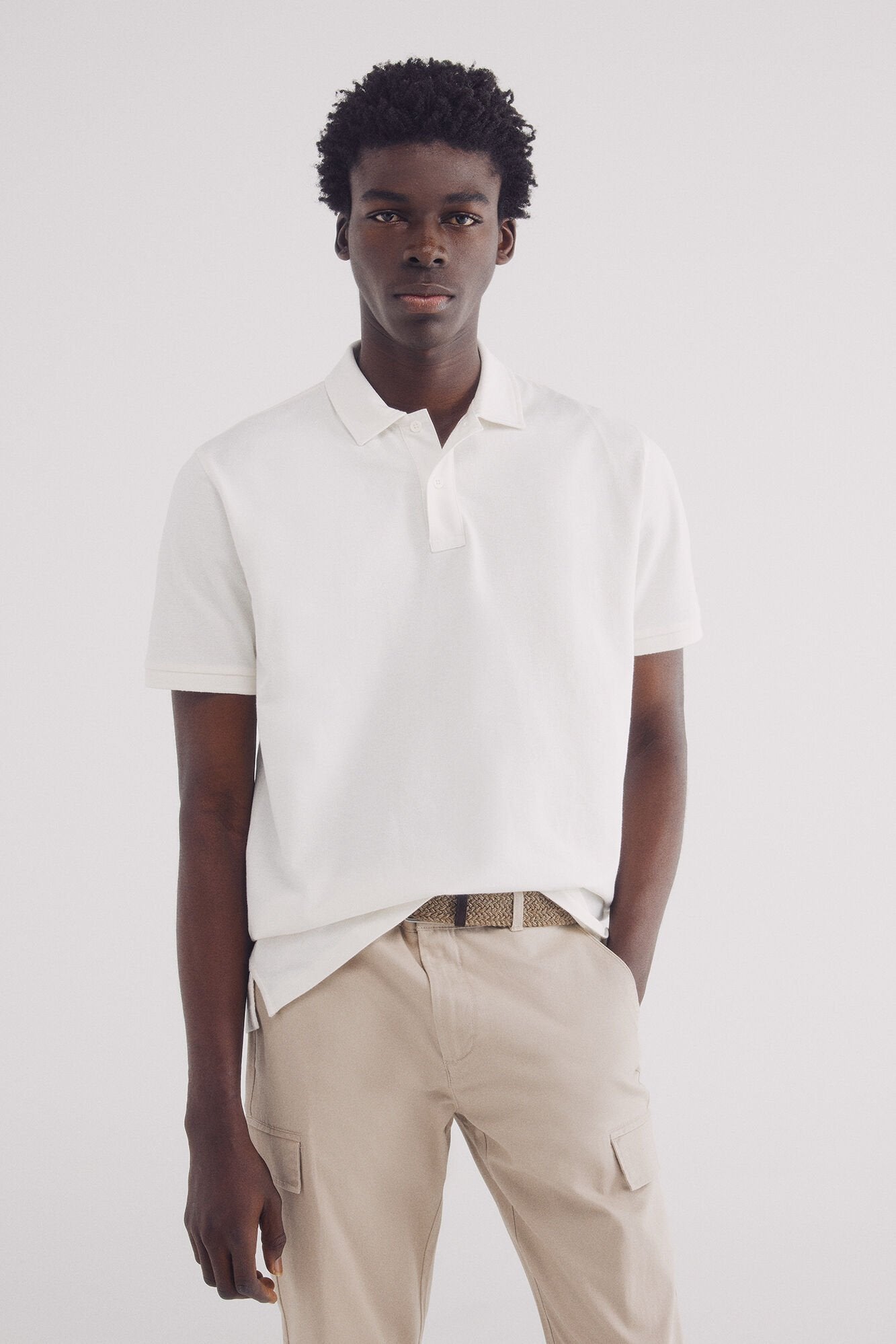 Regular fit structured polo