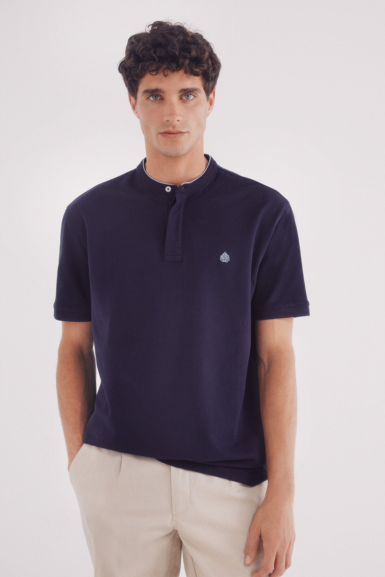 Regular fit Mao polo