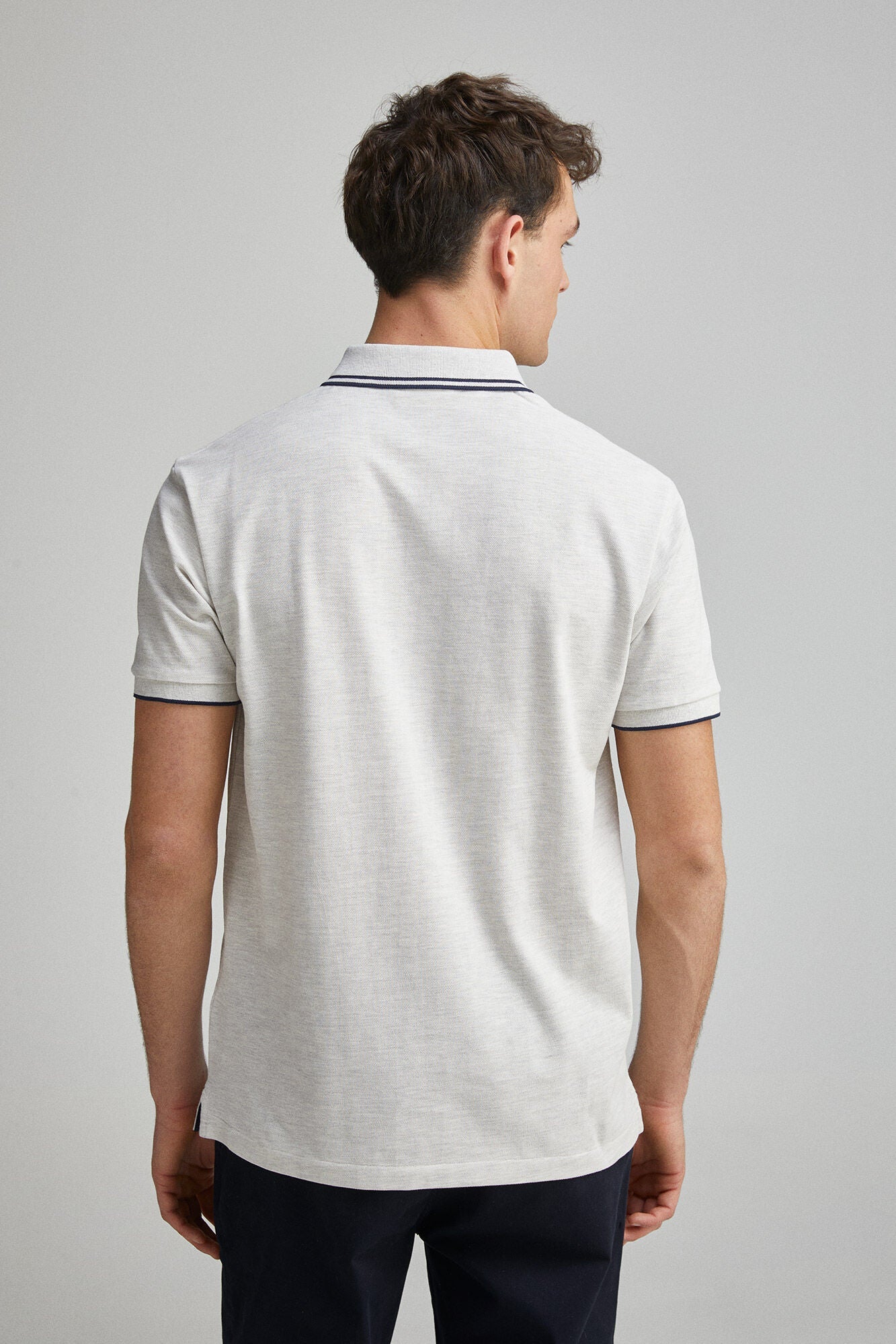 Regular fit contrast details polo shirt
