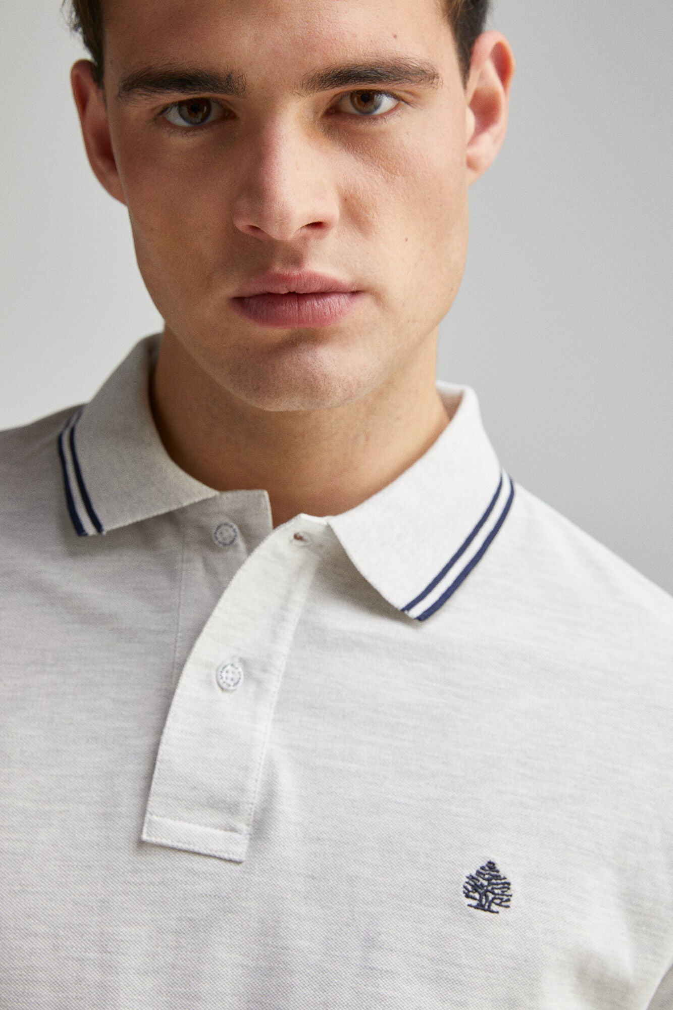 Regular fit contrast details polo shirt