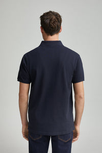 Slim fit contrast polo