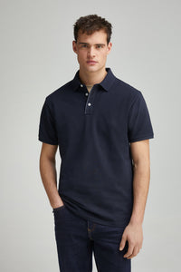 Slim fit contrast polo