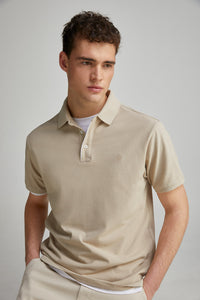 Slim fit contrast polo