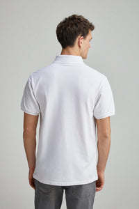 Slim fit contrast polo