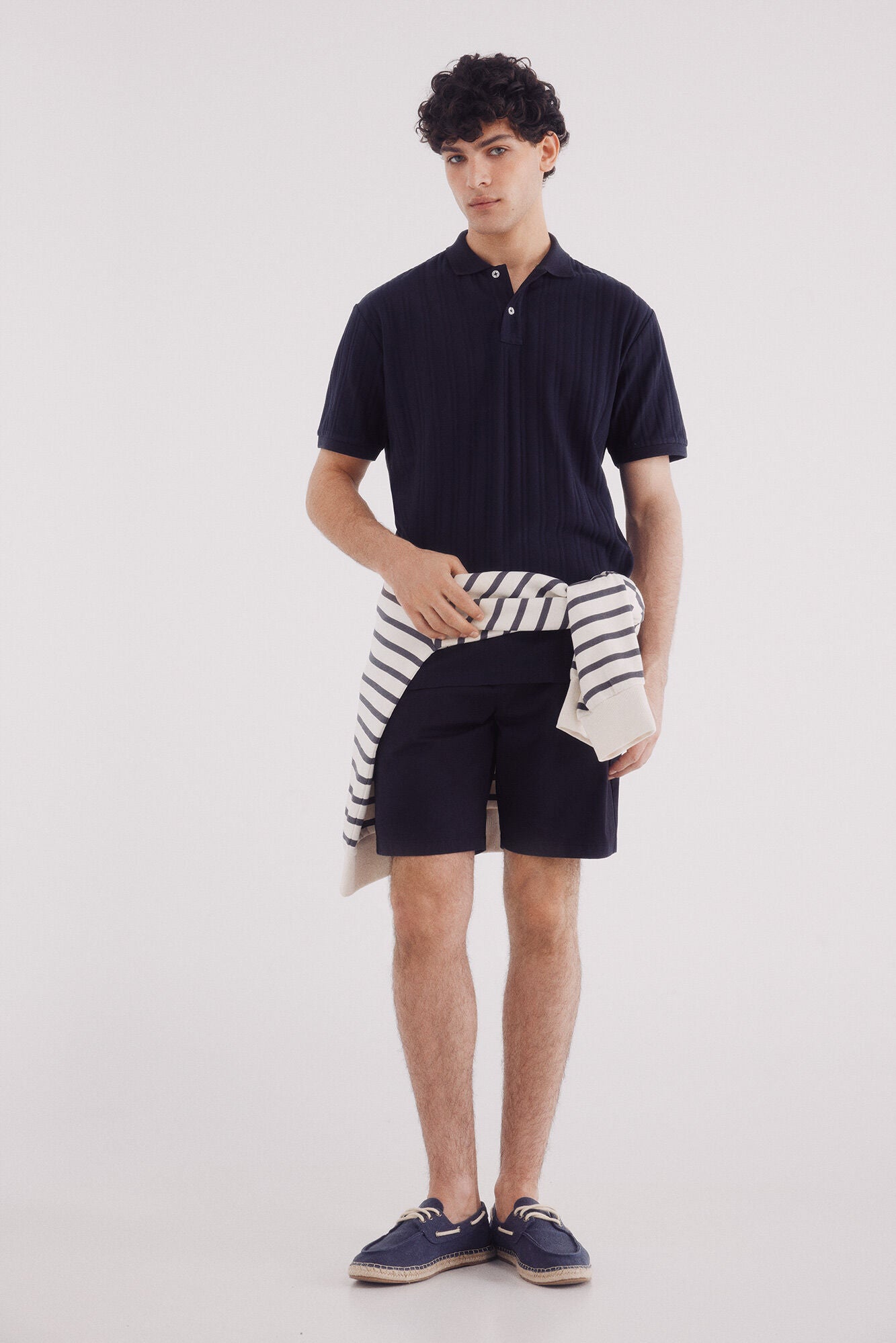 Regular fit vertical structure polo