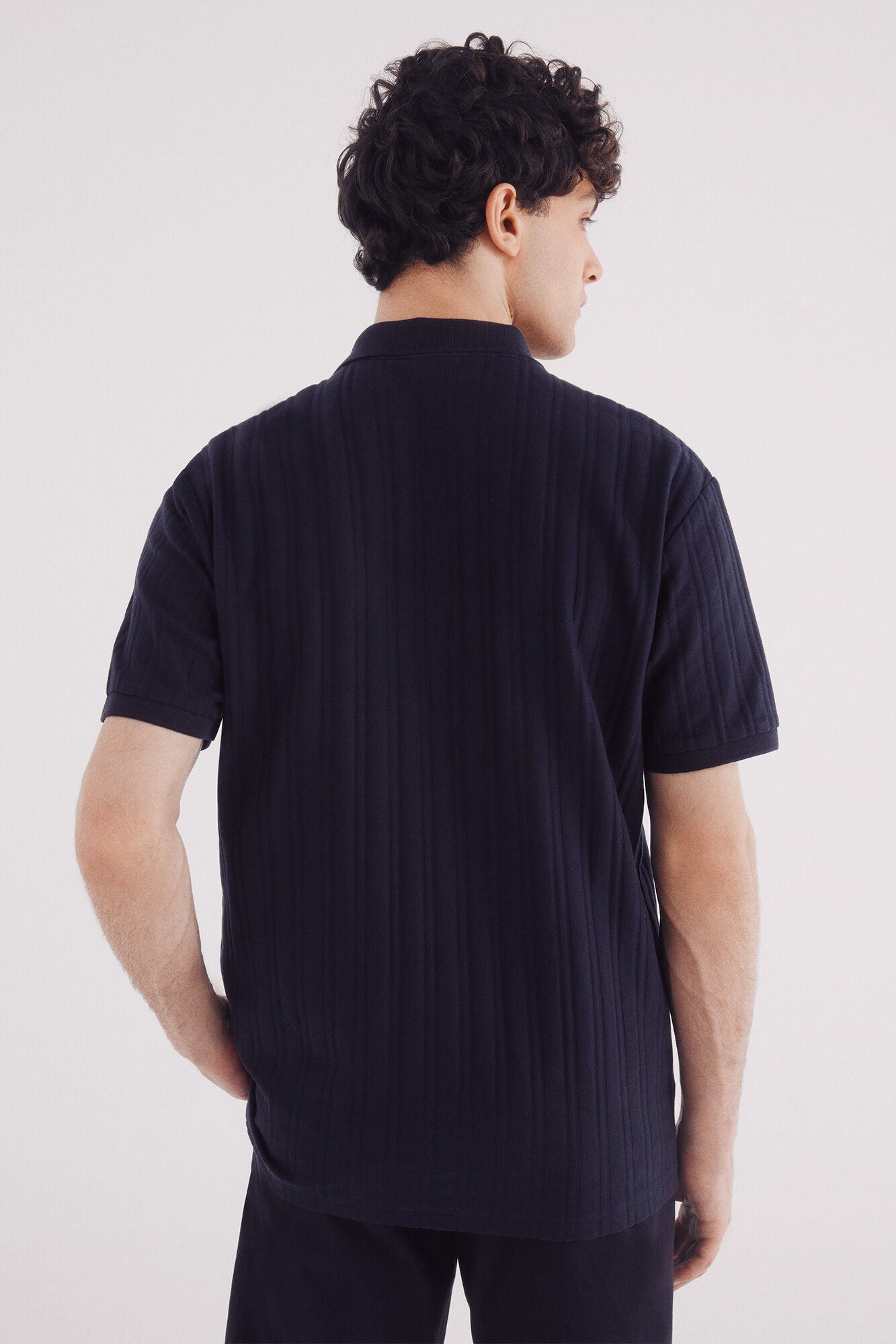 Regular fit vertical structure polo