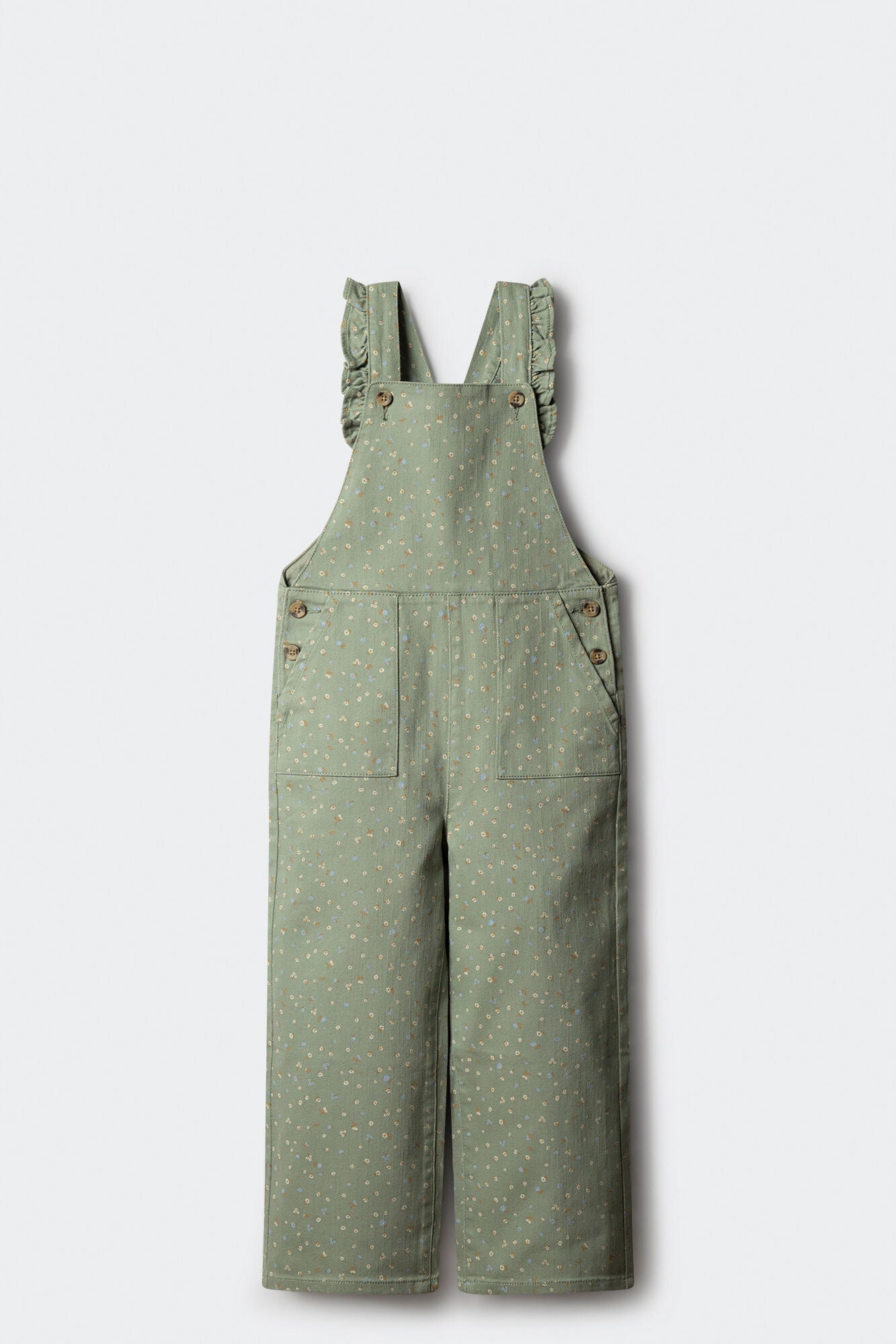 Long polka polka-dots dungarees for girls