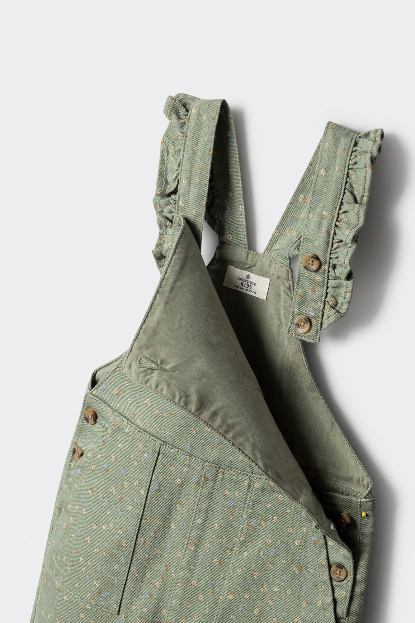 Long polka polka-dots dungarees for girls