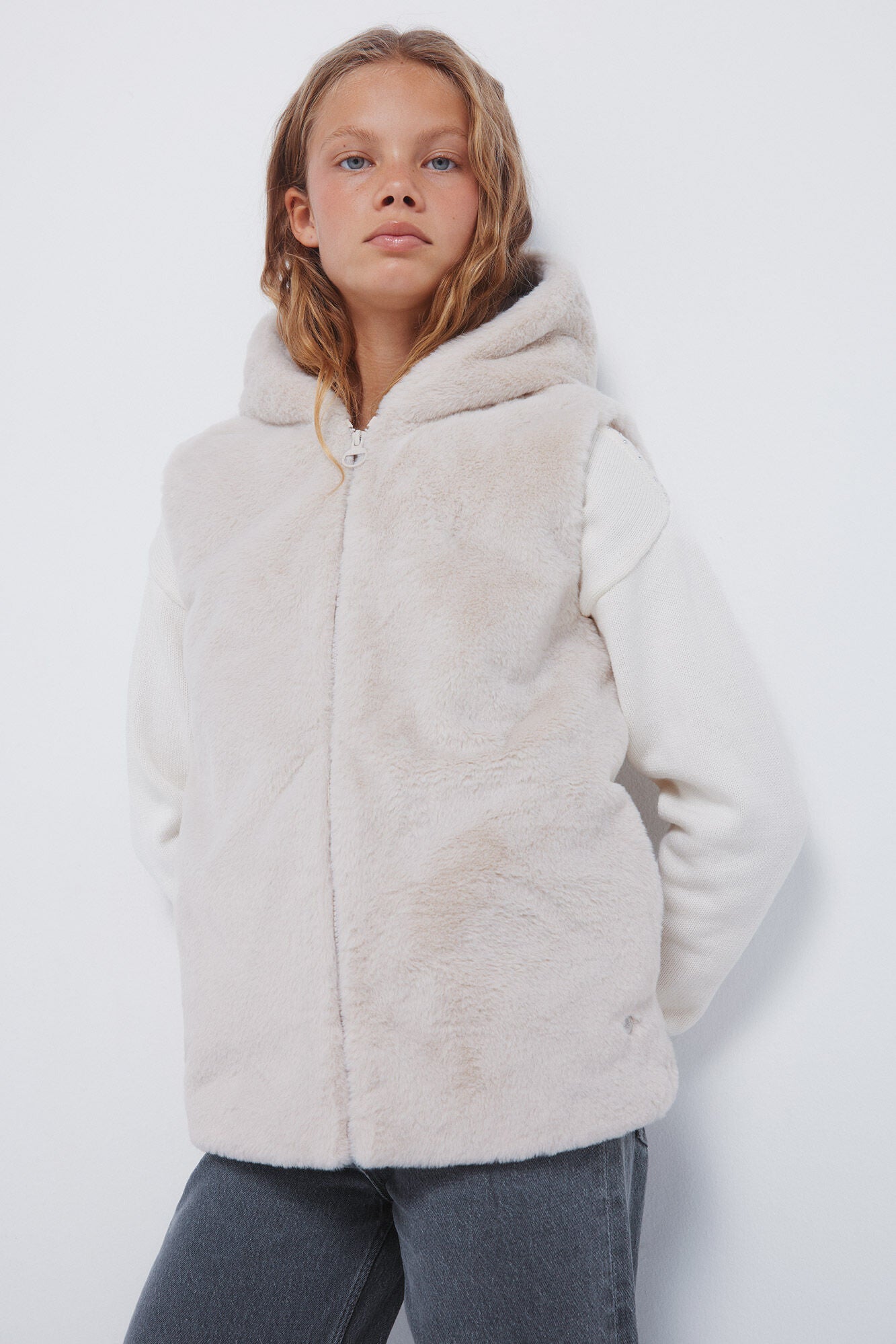 Girl's fur vest