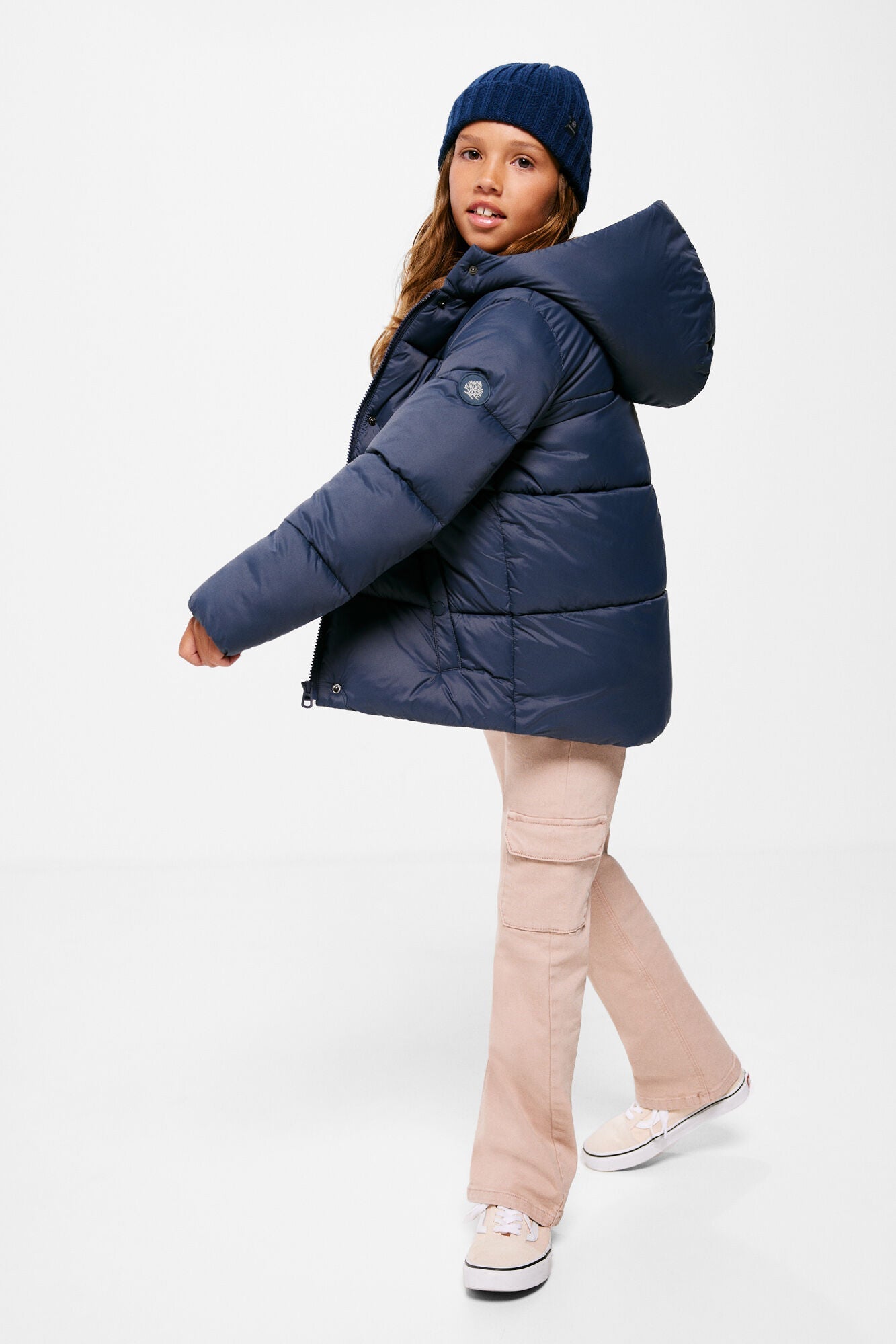 Girl's quilted down jacket