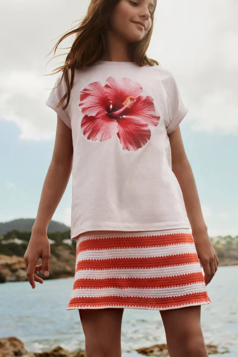 Hibiscus girl's shirt