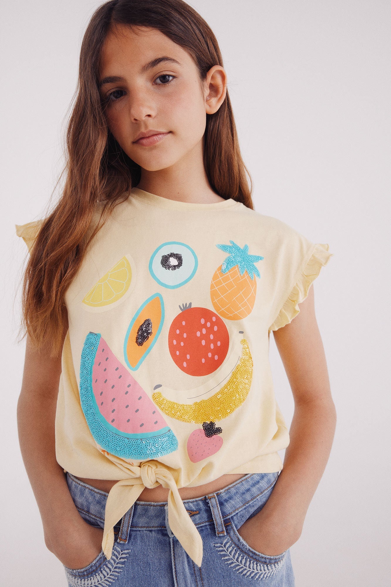 Girl's sequin t-shirt
