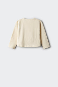 Girl's heart ribbed t-shirt