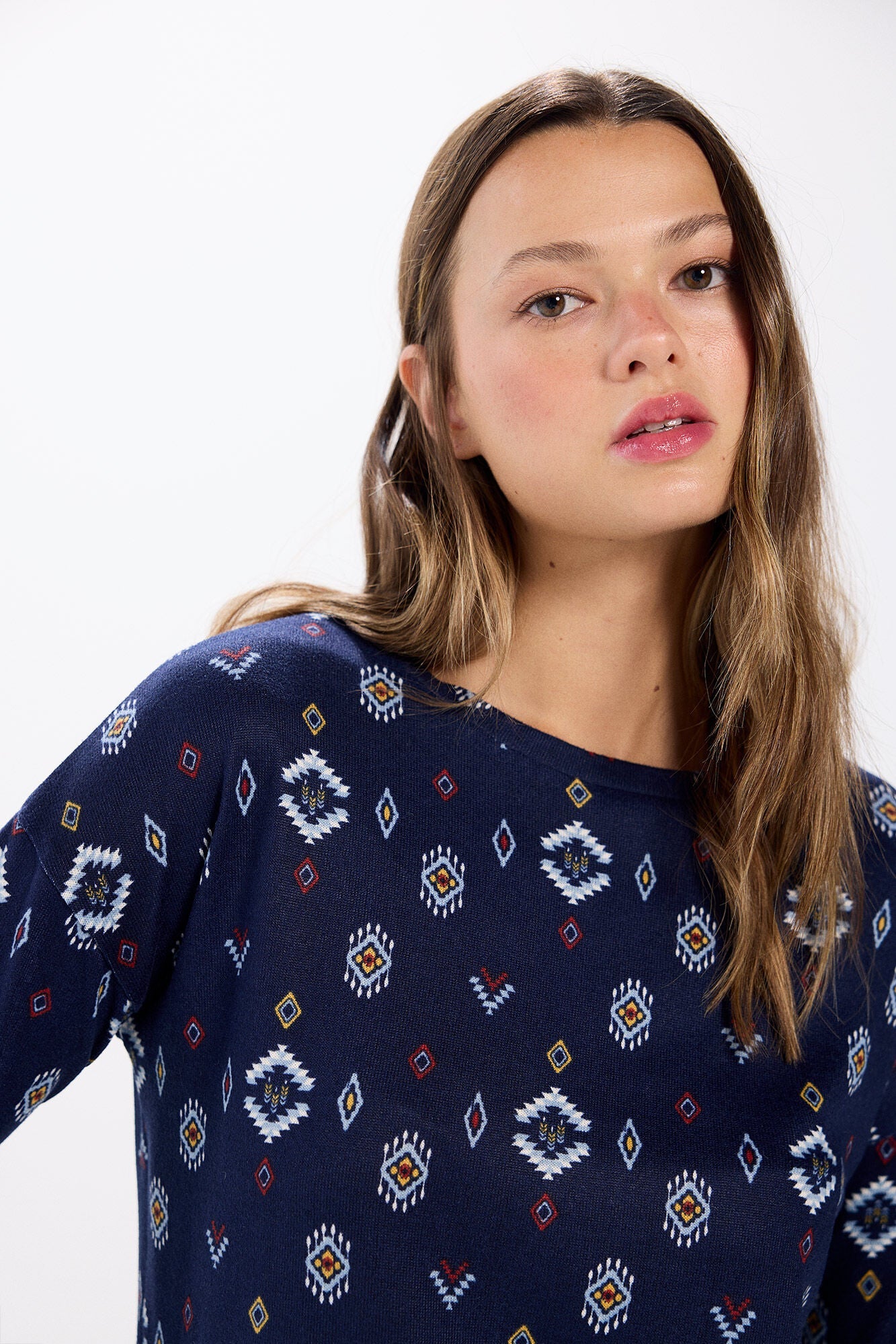 Printed combined T-shirt