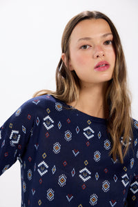 Printed combined T-shirt
