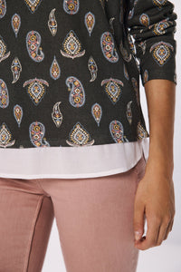 Printed combined T-shirt