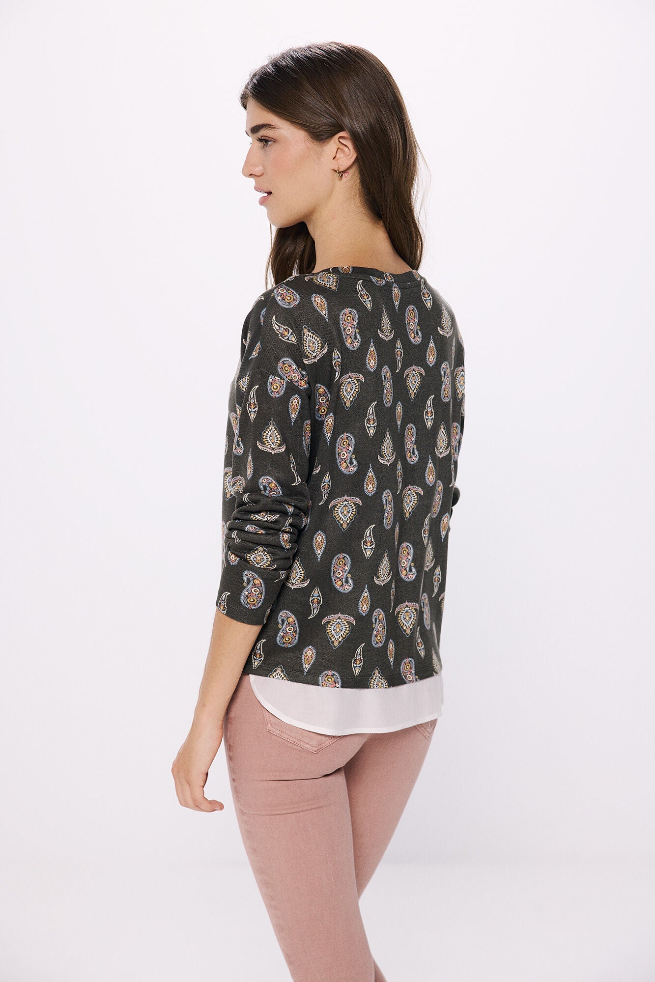 Printed combined T-shirt