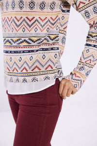 Printed combined T-shirt