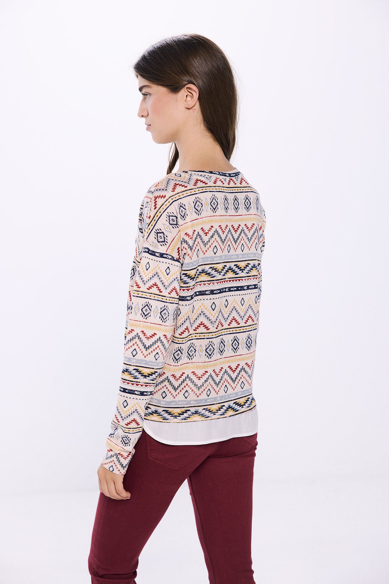 Printed combined T-shirt