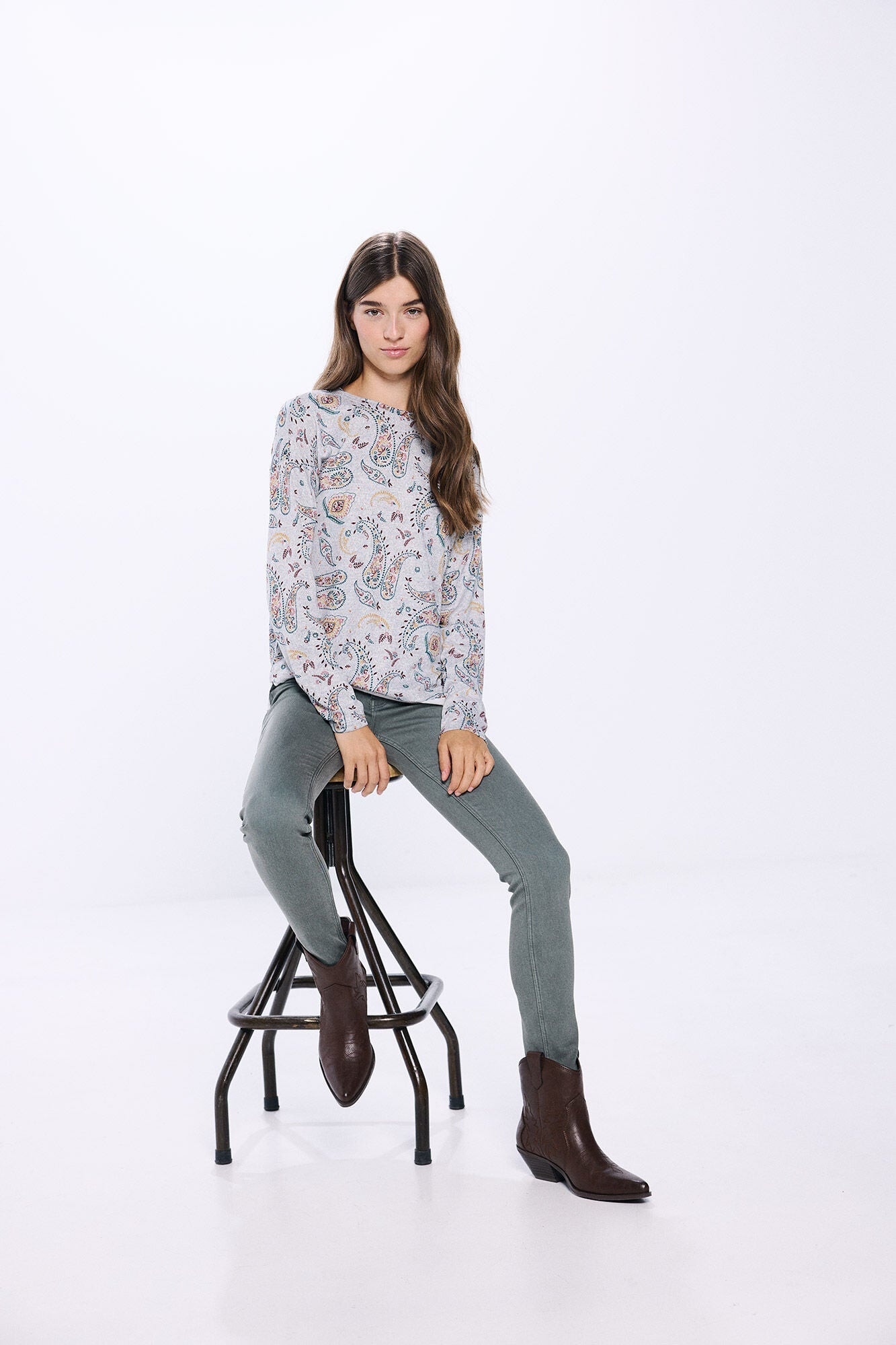 Printed combined T-shirt