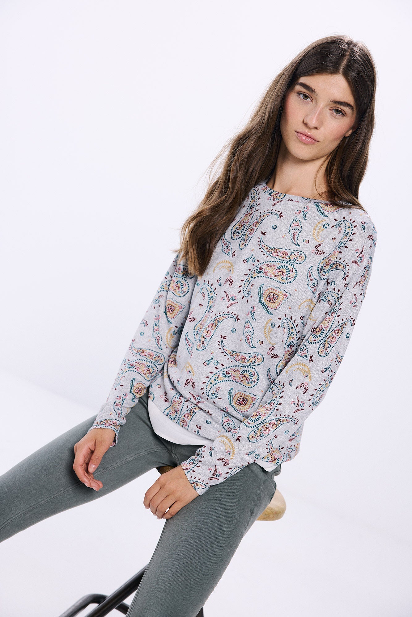 Printed combined T-shirt