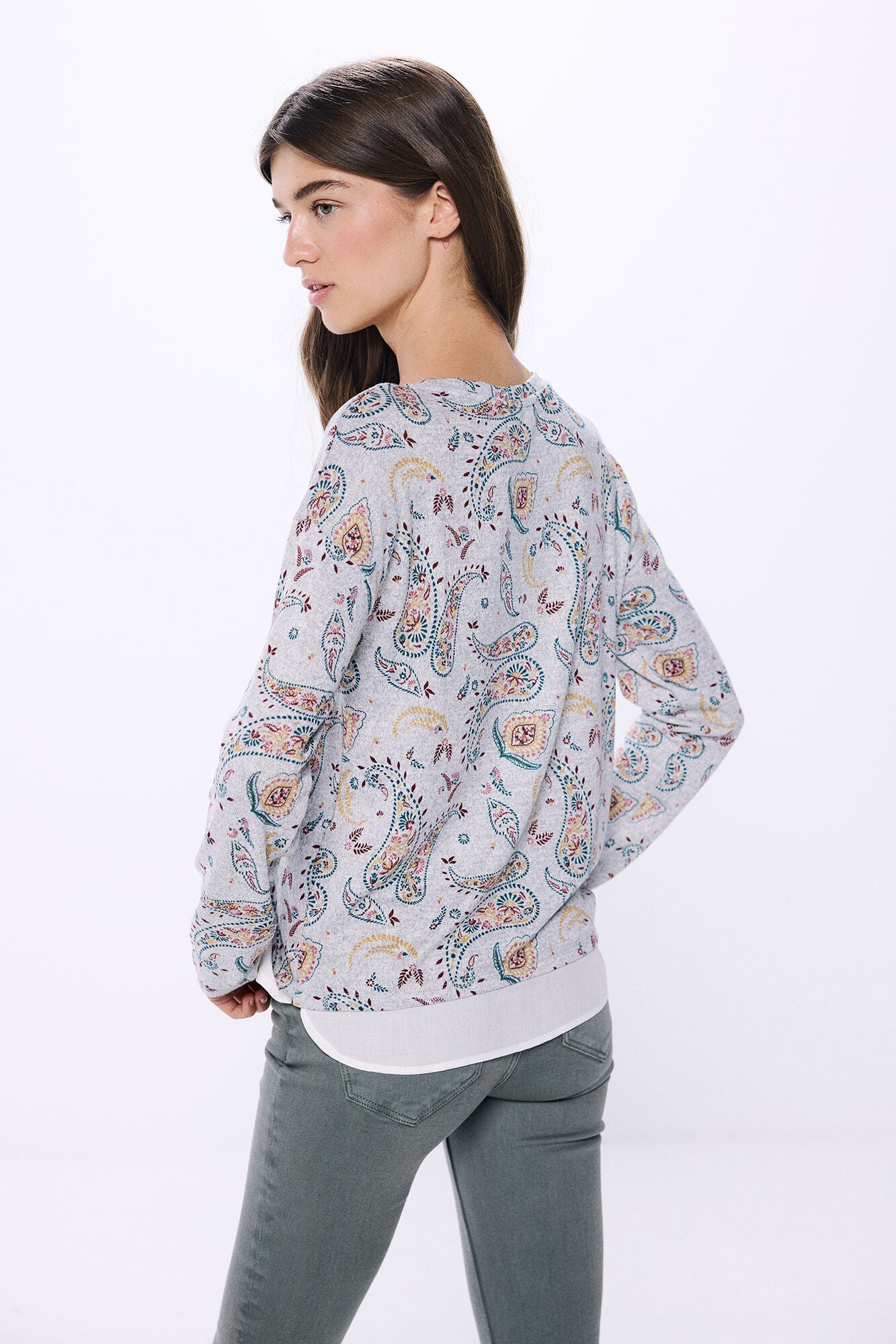 Printed combined T-shirt
