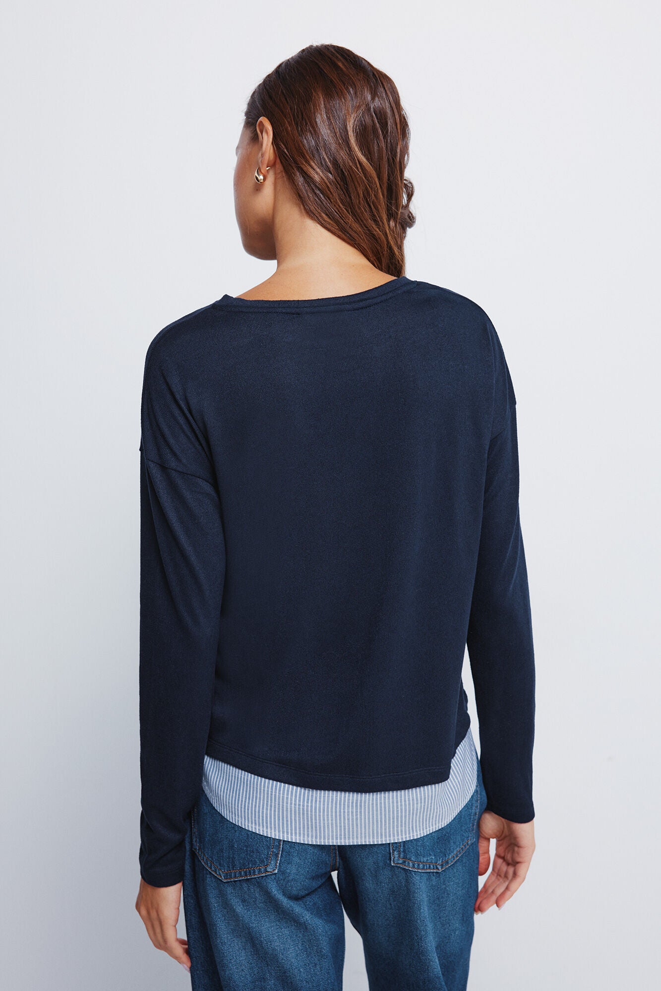 Combined T-shirt with side buttons