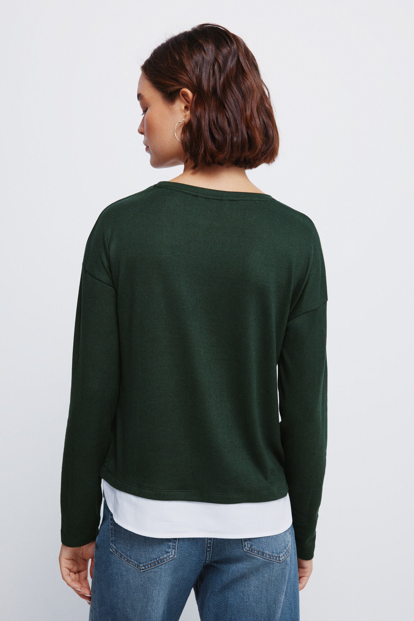 Combined T-shirt with side buttons