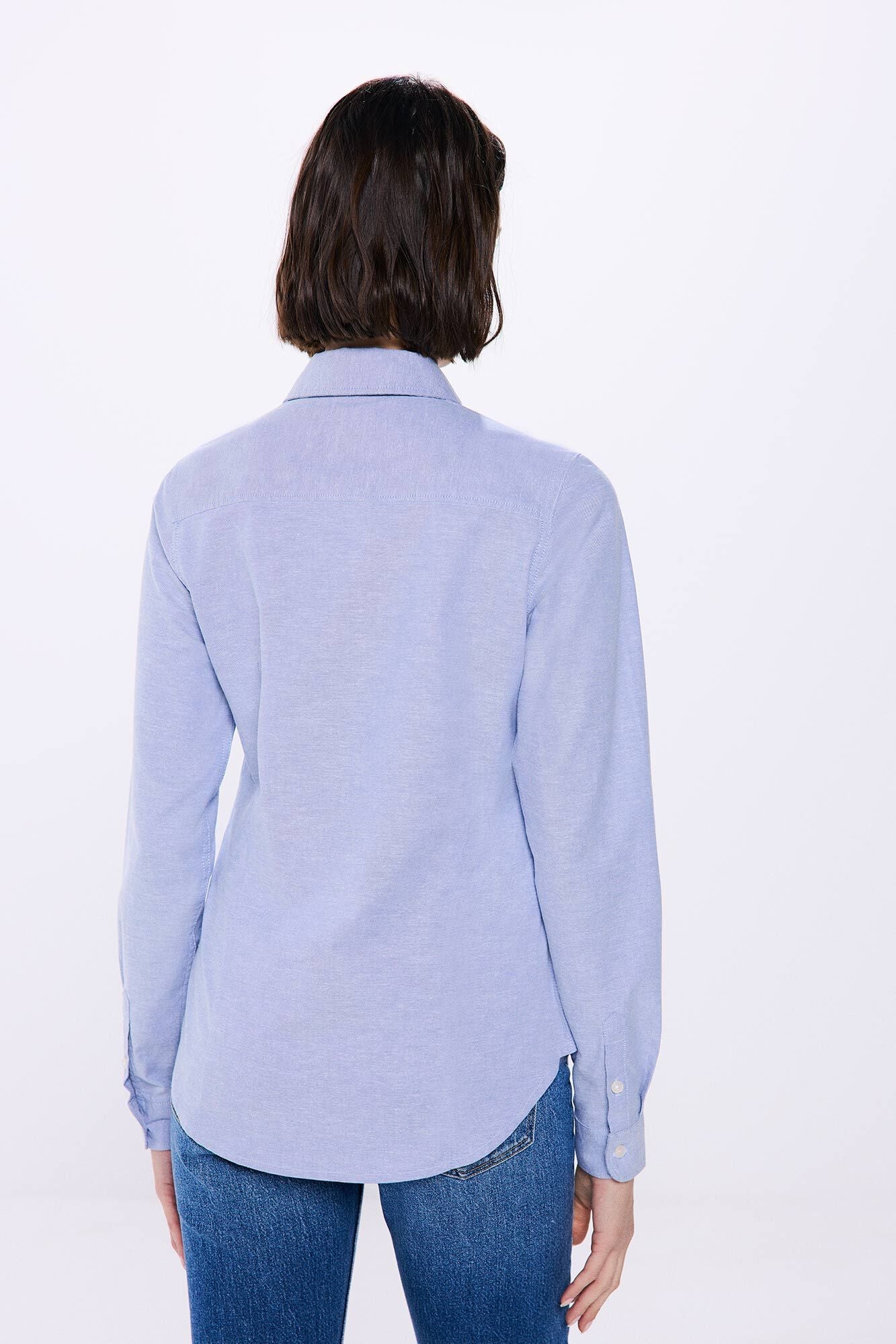 Semi-fitted Oxford shirt