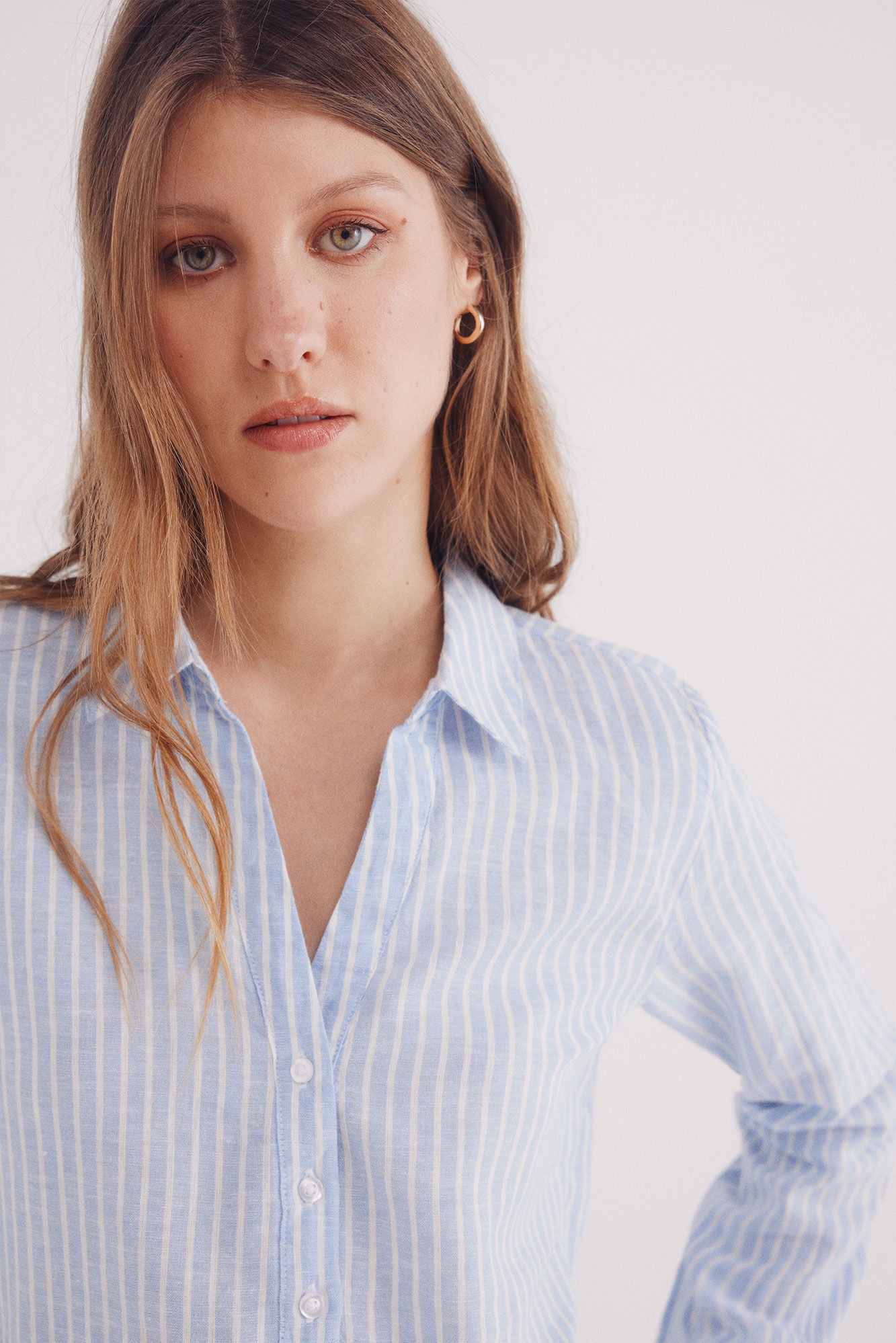 Linen shirt blouse