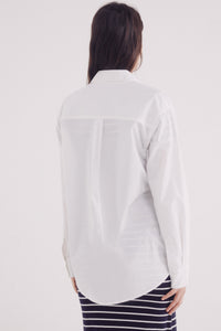 Oversized poplin shirt