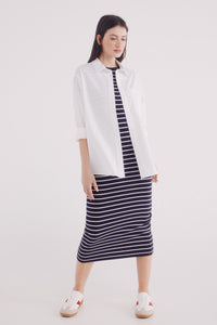 Oversized poplin shirt